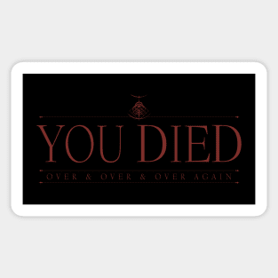 You Died Sticker